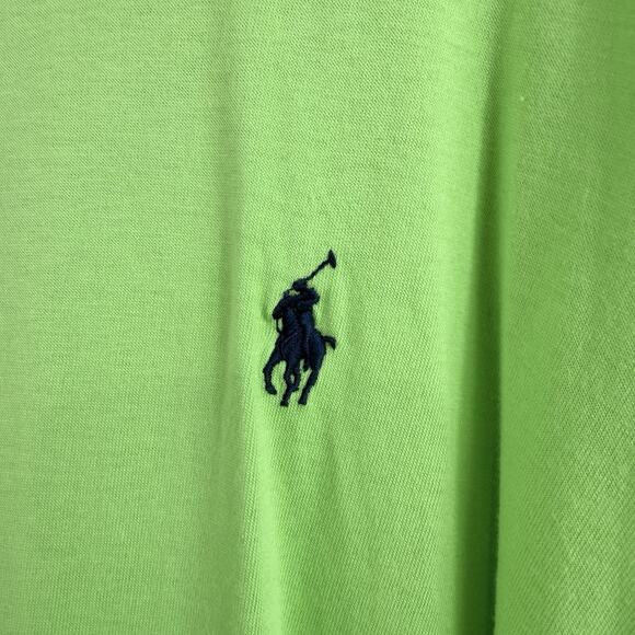 Vintage Polo Ralph Lauren Green T Shirt Mens XXL Short Sleeved Crew Neck - Picture 4 of 11